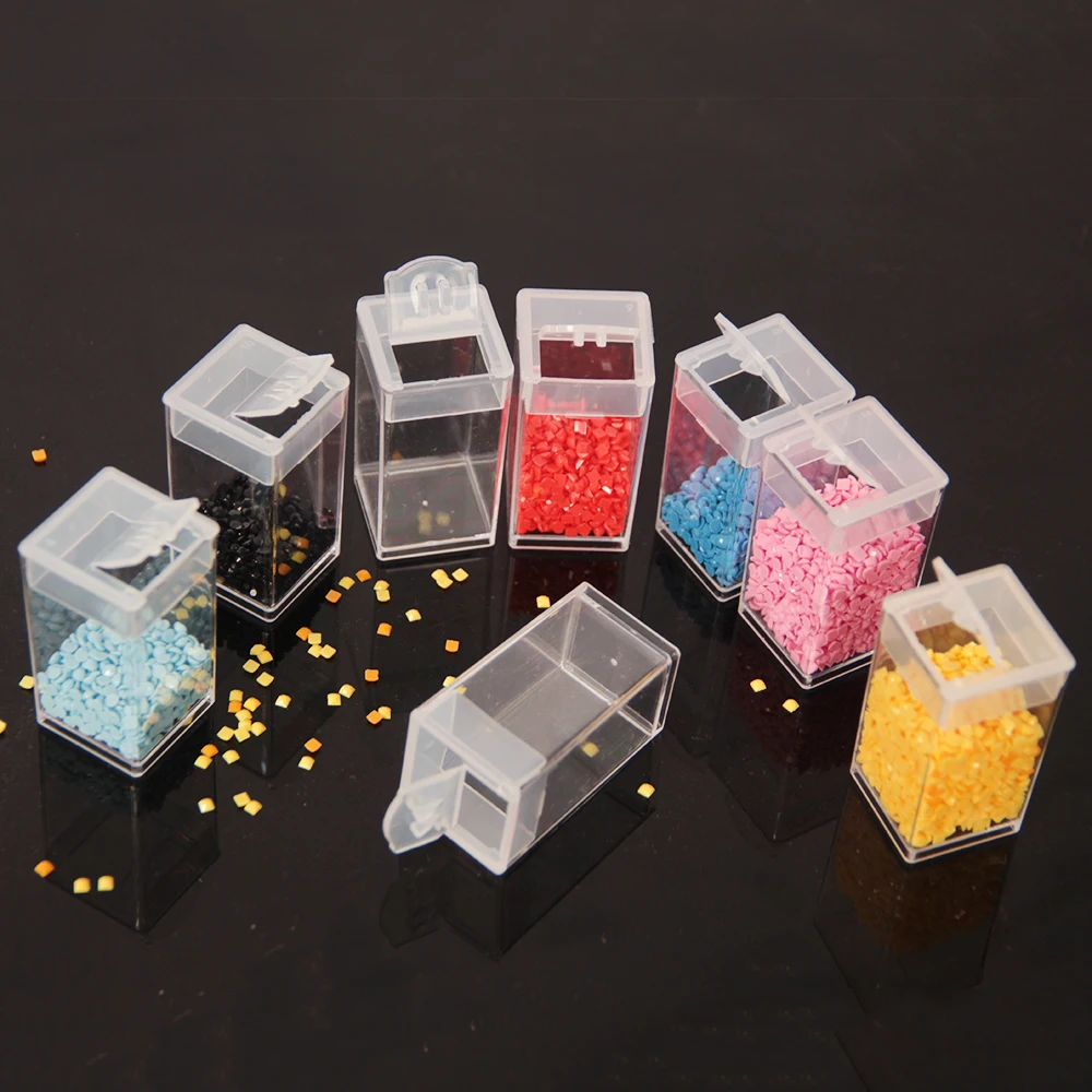 Оптовая продажа 50/100 пластиковые бутылки оптом для алмазной вышивки аксессуары