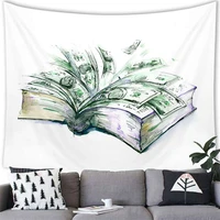 creative magic book tapestry polyester wall hanging tapestries for bedroom home living room dorm hanging cloth wall decor t0022