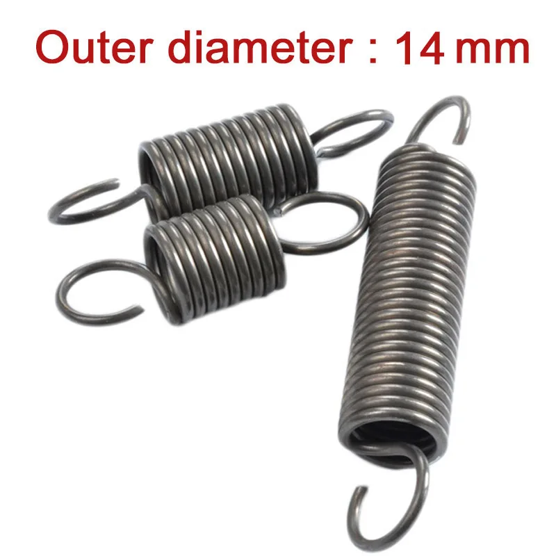 

1Pcs Extension Tension Expansion Spring Wire Dia 1.5mm Hook Spring Springs Steel For DIY Tool Outer Dia 14mm Length 40mm - 500mm