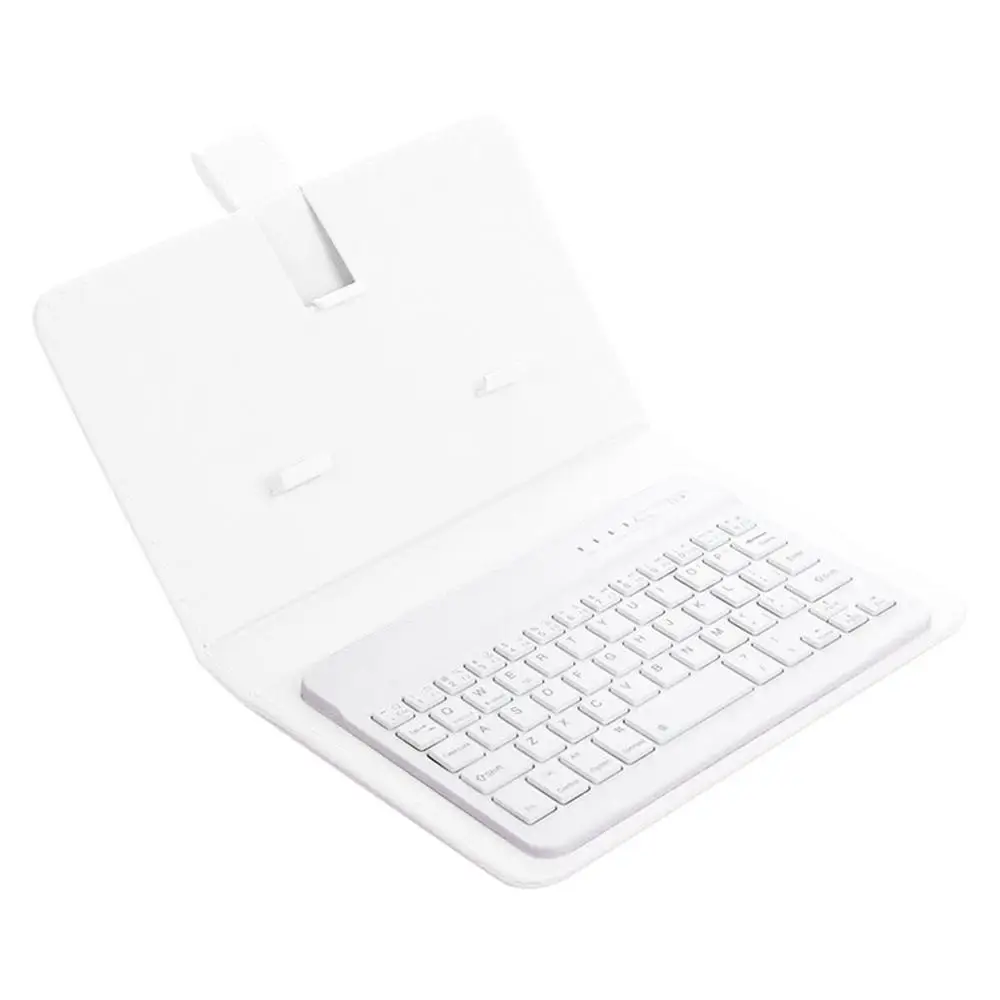 Многофункциональная портативная кожаная Беспроводная Bluetooth клавиатура для