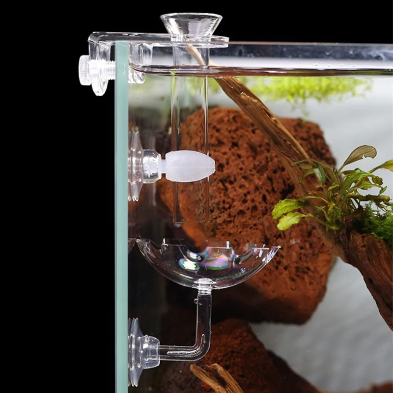 

2011 Hot Sell Fish Tank Feeding Tube Shrimp Food Feeding Tube Aquarium Fish Feeder Crystal Shrimp Pot Aquarium Accessories