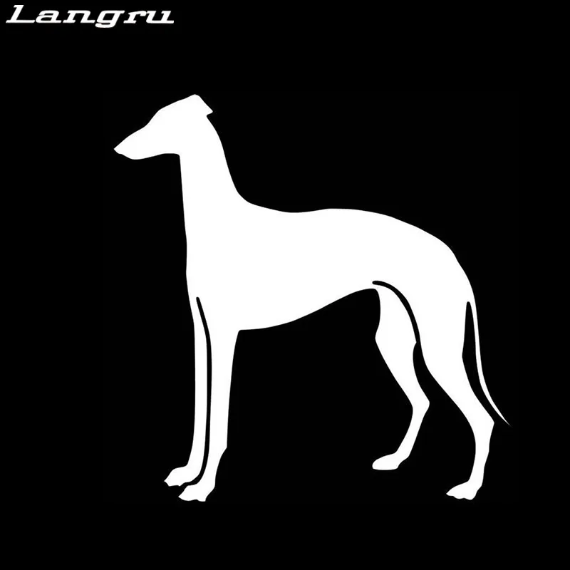 Langru Greyhound украшение для собак модная Наклейка на окно мультяшная наклейка