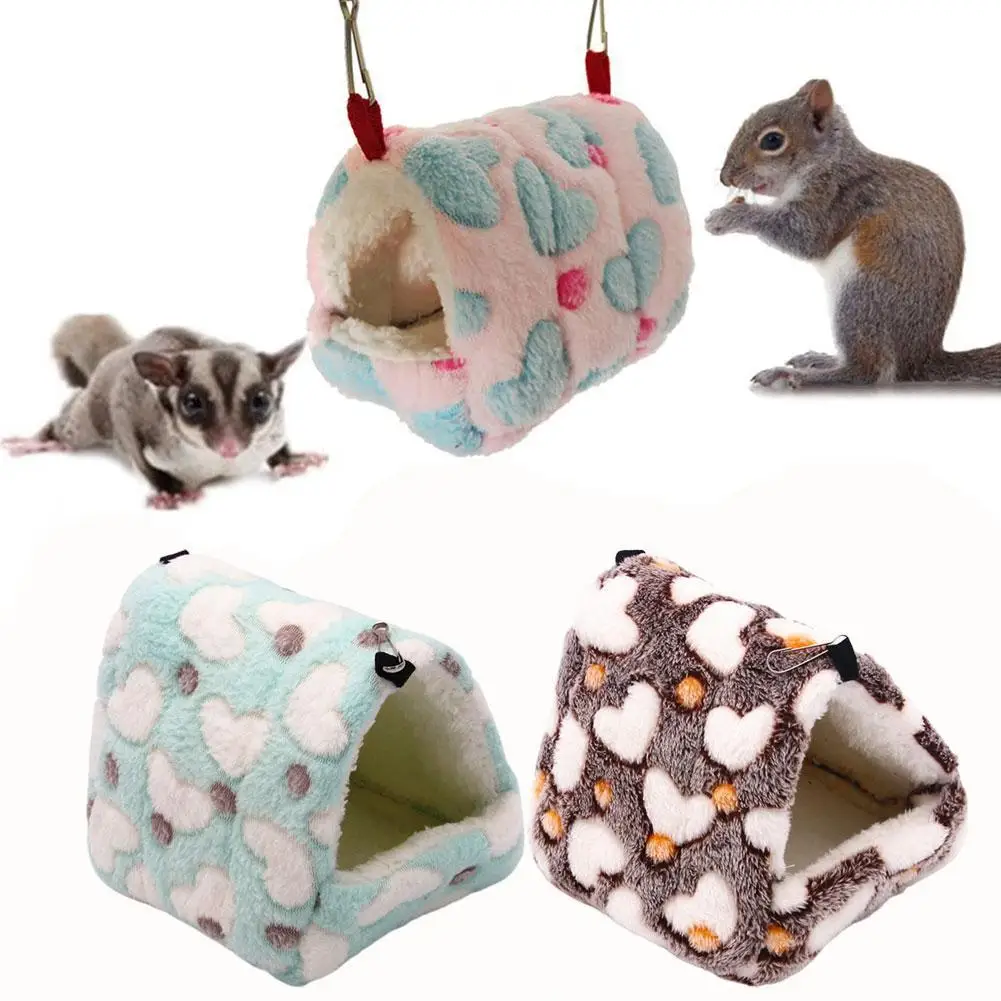 

Hamster Squirrel Warm House Guinea Pig Nest Small Animal Pet Dog Bed House Bed Pet Dog Cat Puppy Bed Kennel Bag Sleeping So T6V8