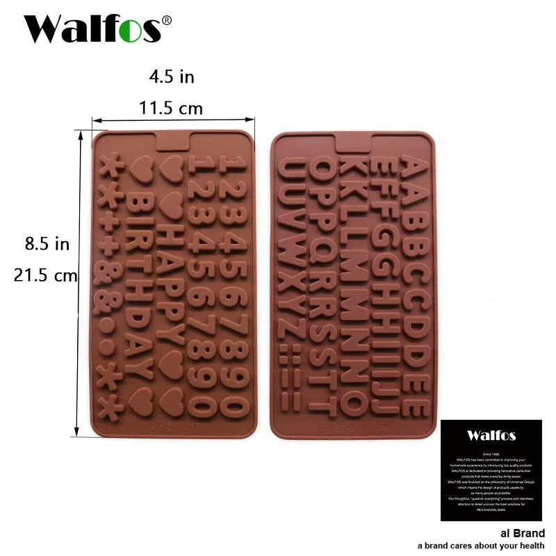 WALFOS 2 шт./компл. инструменты для украшения торта антипригарные силиконовые формы