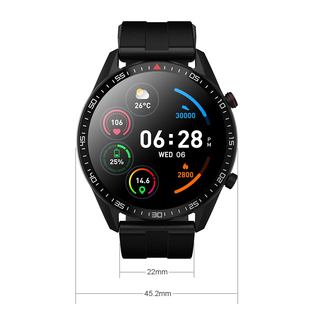 

D1 Full Circle Screen 1.28in Smart Watch Waterproof Touch Screen Smart Bracelet For Android IOS Bluetooth Smartwatch