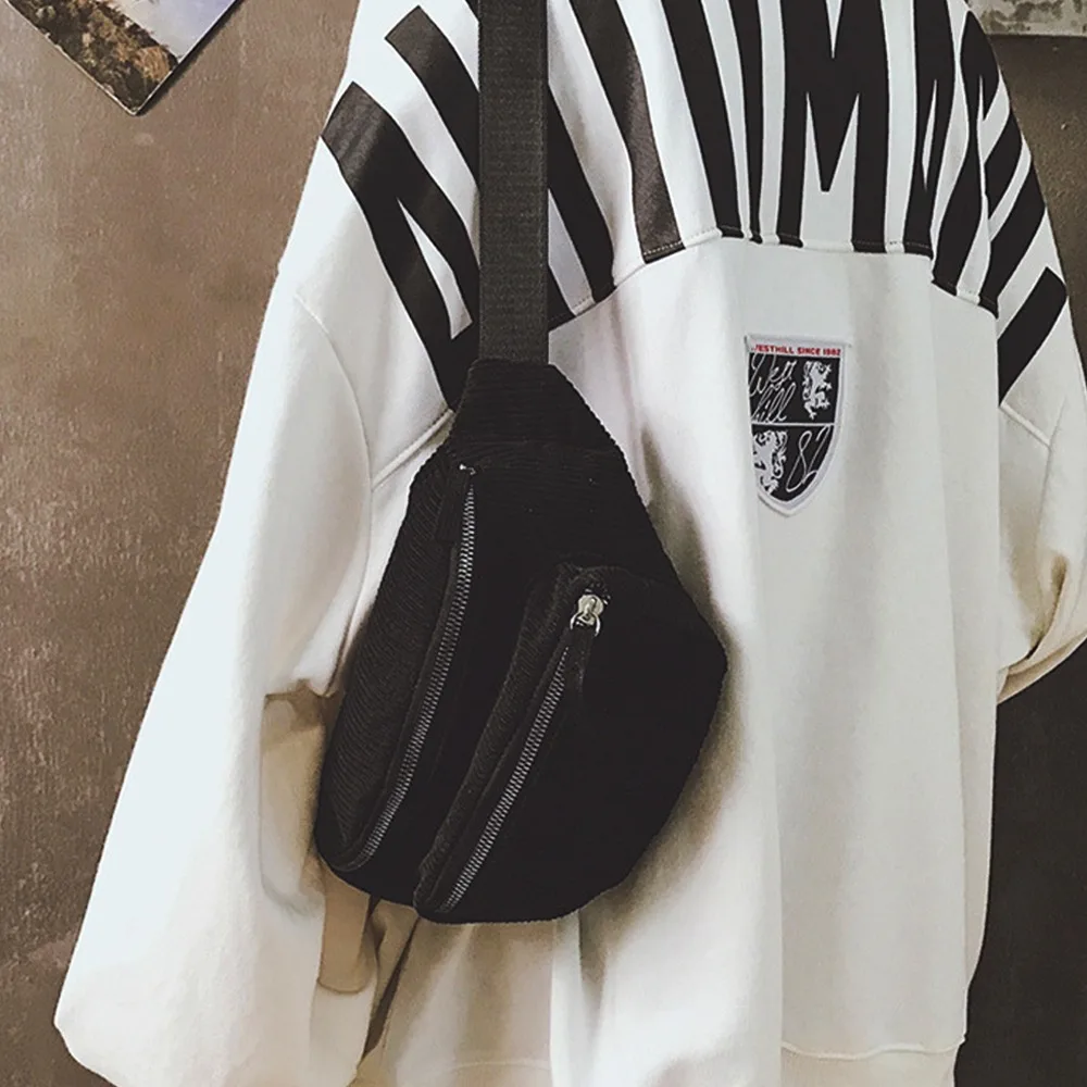 Спортивные дизайнерские холщовые бананки для женщин модная уличная нагрудная