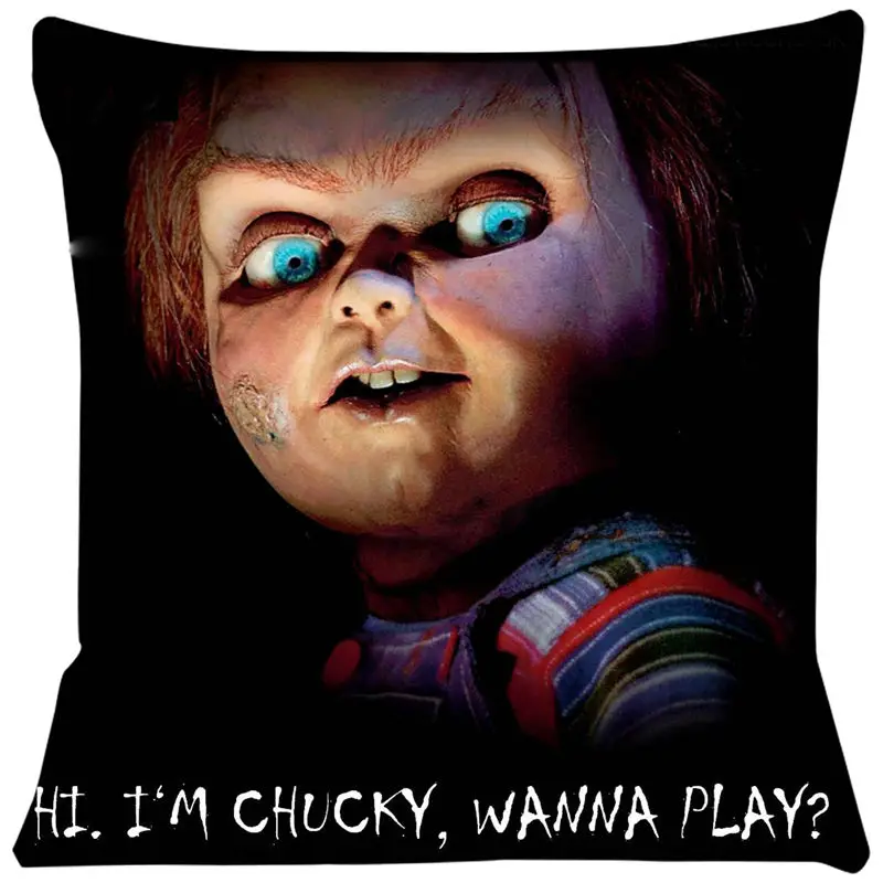 Чехол для подушки с ужасным фильмом подушка стульев короткая плюшевая дивана