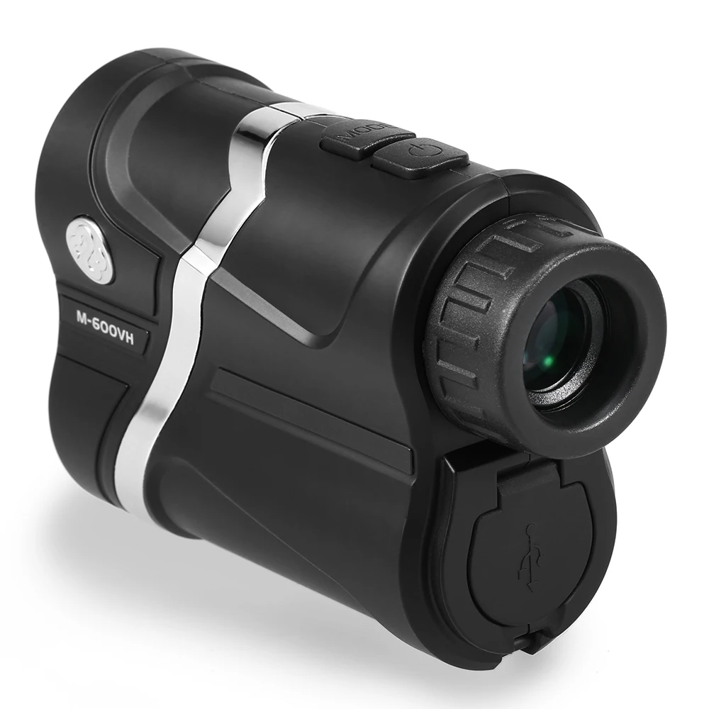 USB Rechargeable Golf Rangefinder 600m Hunting Range Finder Distance Meter Angle Measuring Tool Monocular Telescope |