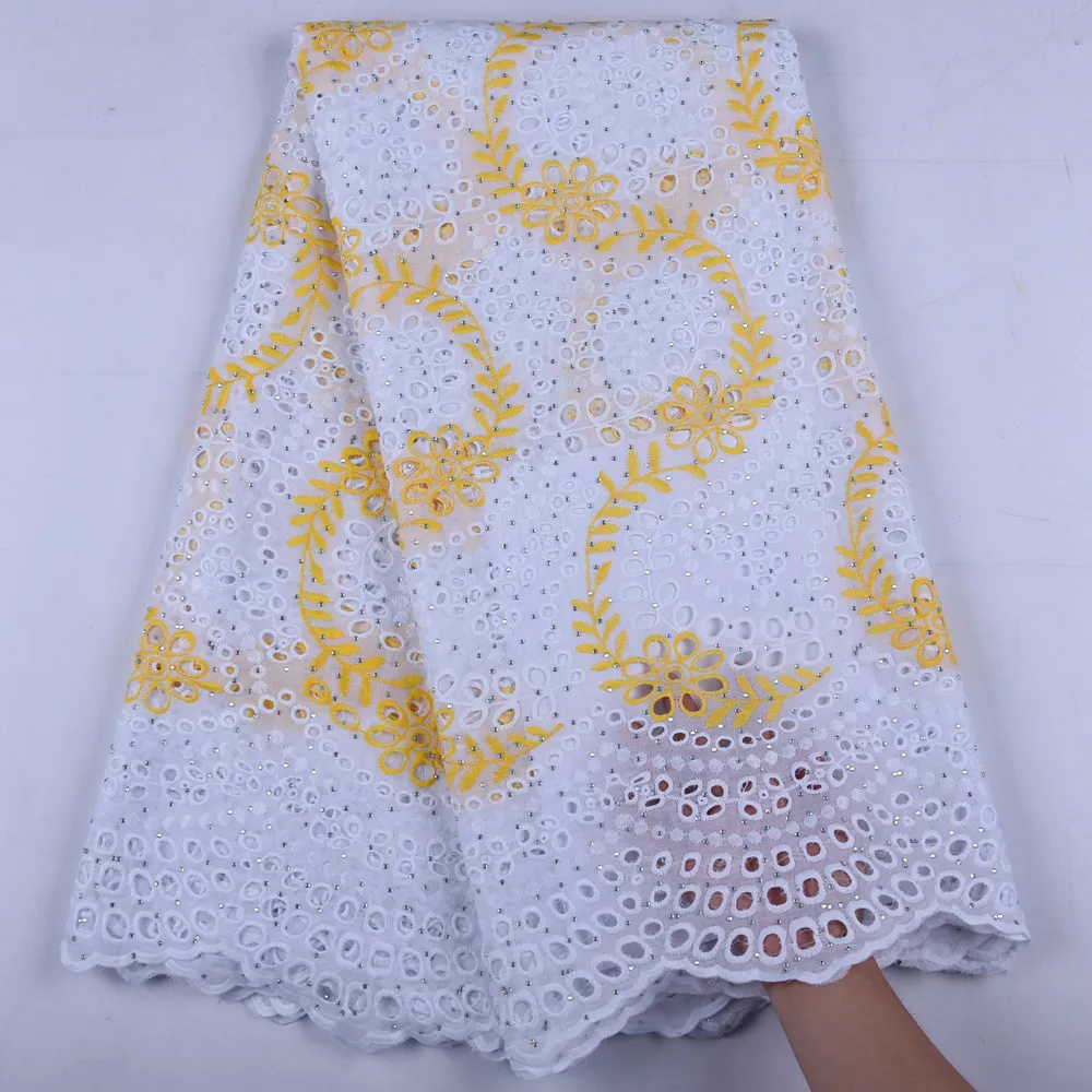 Горячая Распродажа африканская 100% хлопчатобумажная кружевная ткань новейшая