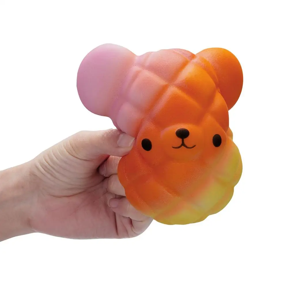 Кавайный мультяшный медведь сжимающийся медленно поднимающийся телефон ремни