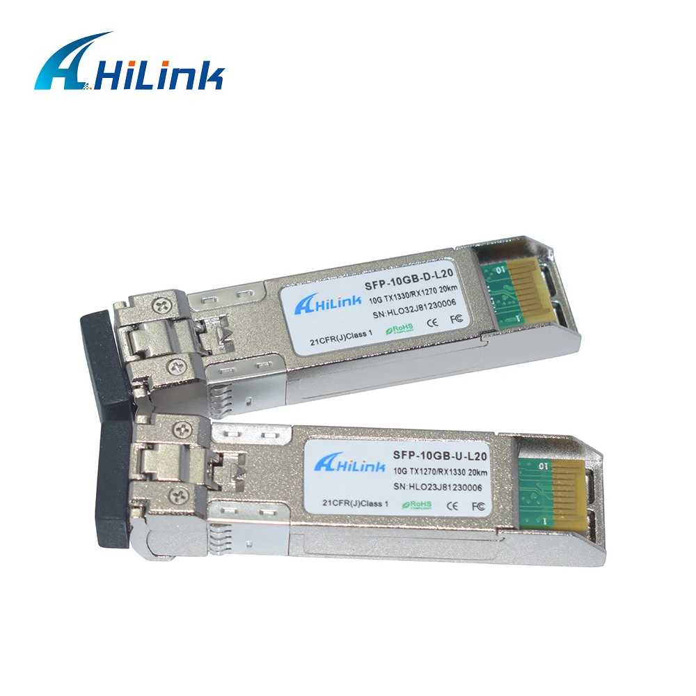 Бесплатная доставка! Одноволоконный модуль 10 Гбит/с WDM трансивер 10G 1270 нм/1330 нм 20