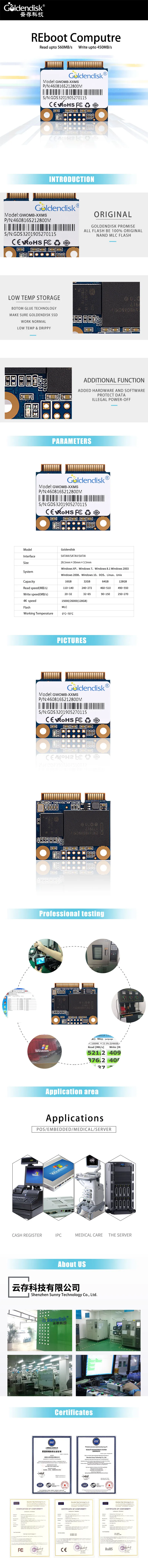 Goldendisk MSATA 8 Гб половинного размера 29 мм длина флеш-память NAND MLC для промышленного управления компьютерами, встроенный ПК мини MSATA SSD загрузочный диск