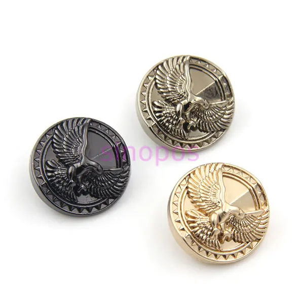 Золотой Блейзер на пуговицах с рисунком орла высококачественный мужской костюм