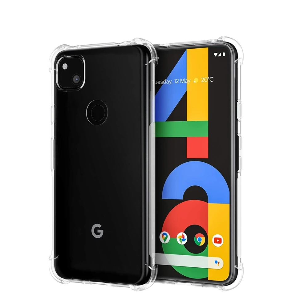 Reinforced Silicone Case for Google Pixel 3a 4a 5a 6a Clear Case for Google Pixel 1 2 3 4 XL 5 6 Pro Flexible Shockproof Cover
