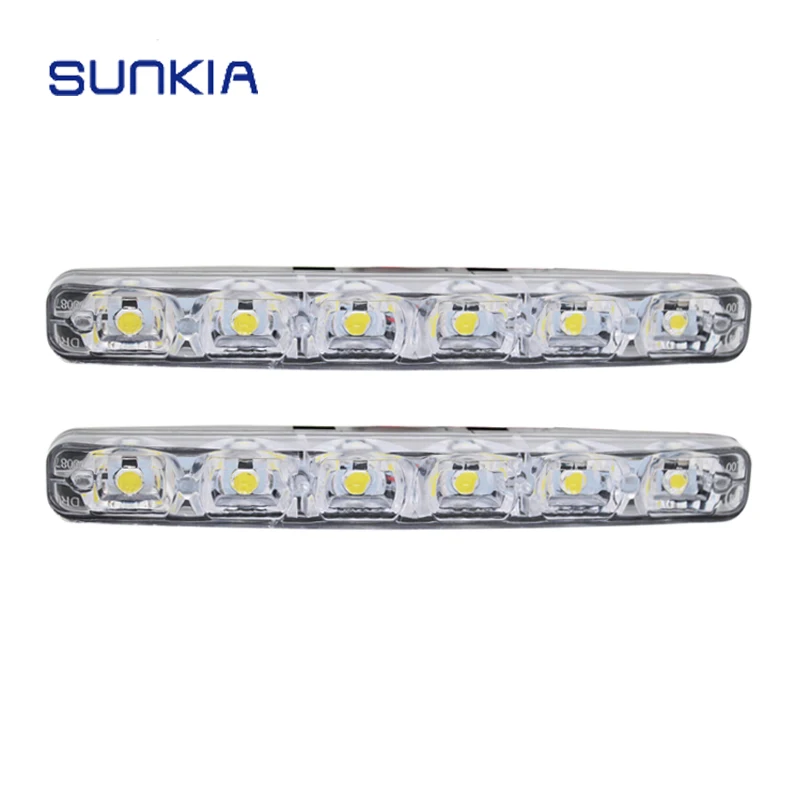 SUNKIA Super White 5050 6SMD 6W Универсальная светильник РА дневного света автомобильная