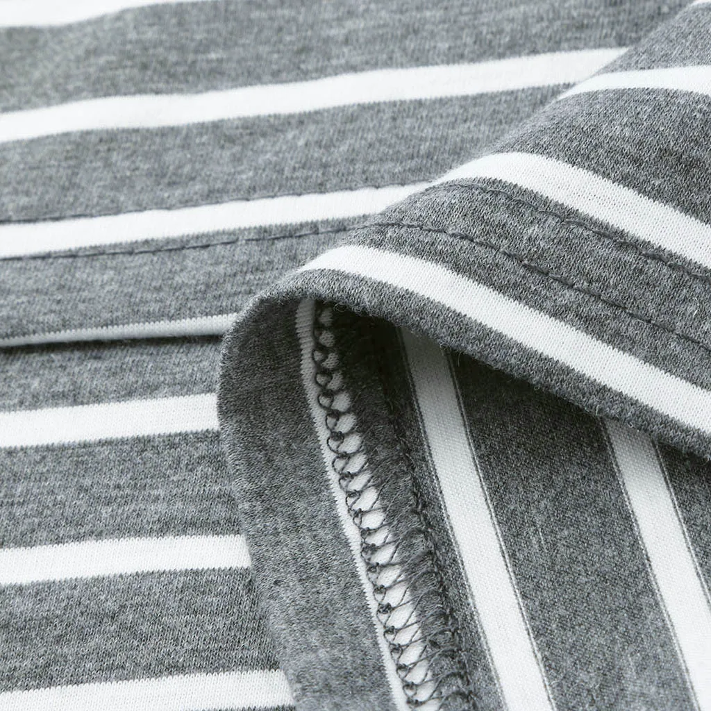 Женская одежда для беременных в полоску с коротким рукавом топы кормящих блузка