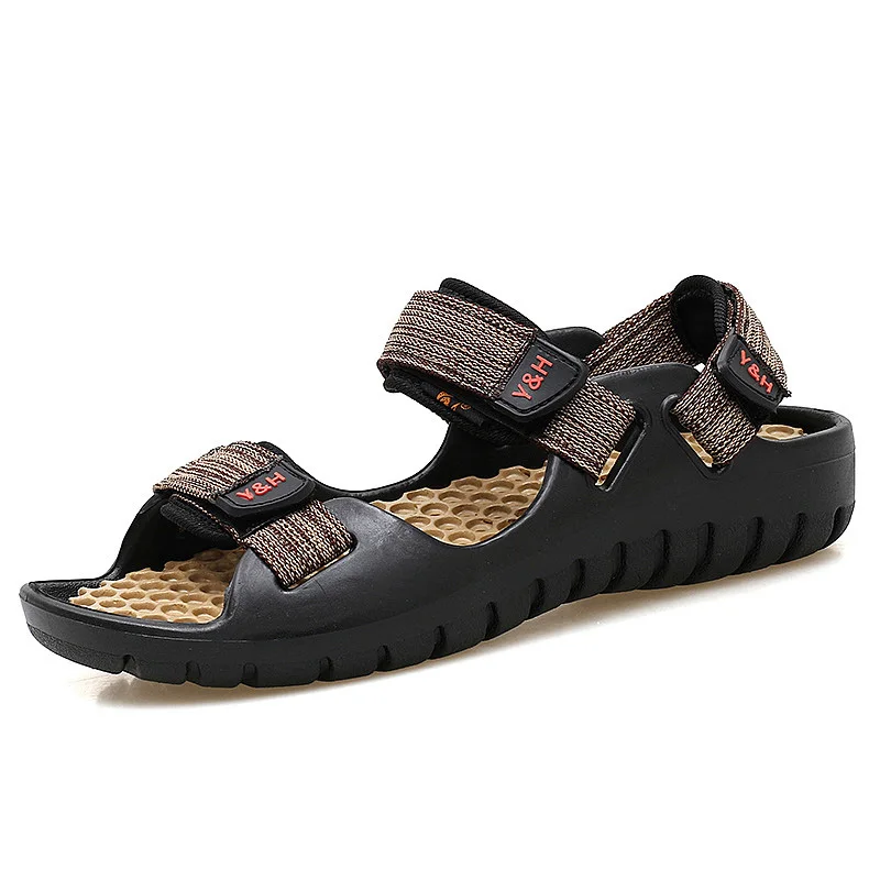 Повседневные сандалии модная дышащая сетчатая обувь летние мужские дешевые