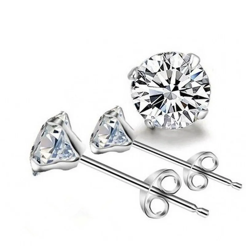 Женские и мужские серьги гвоздики из серебра 925 пробы|Серьги-гвоздики| |