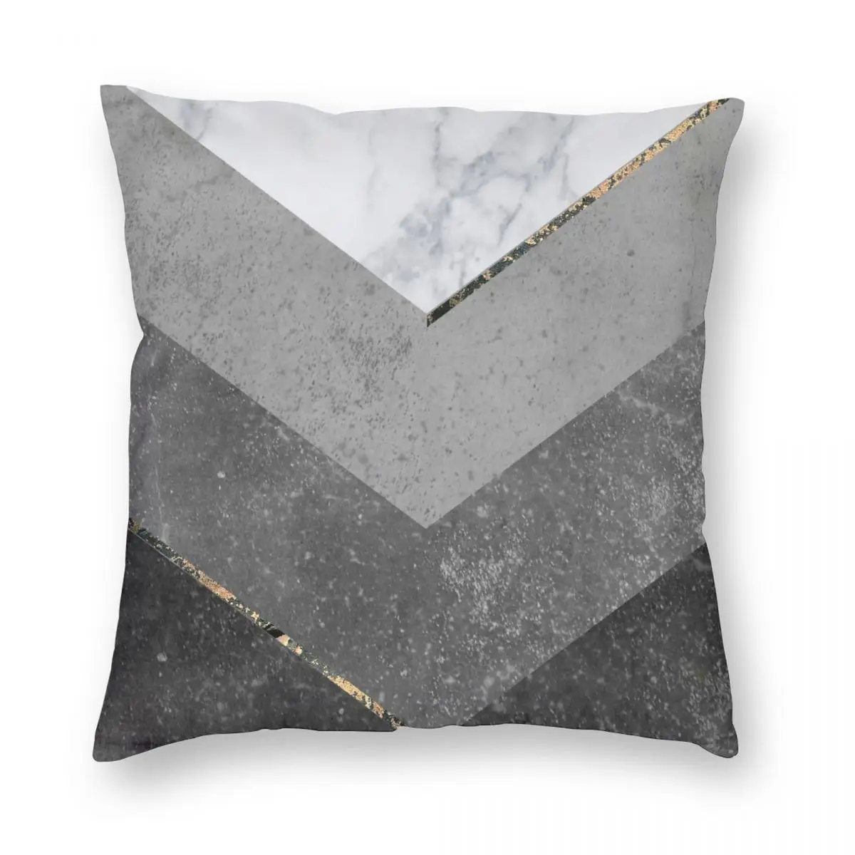 

Мраморная серая медная черная Золотая наволочка с шевроном квадратная наволочка из полиэстера и льна с бархатным узором на молнии декоративная фотография