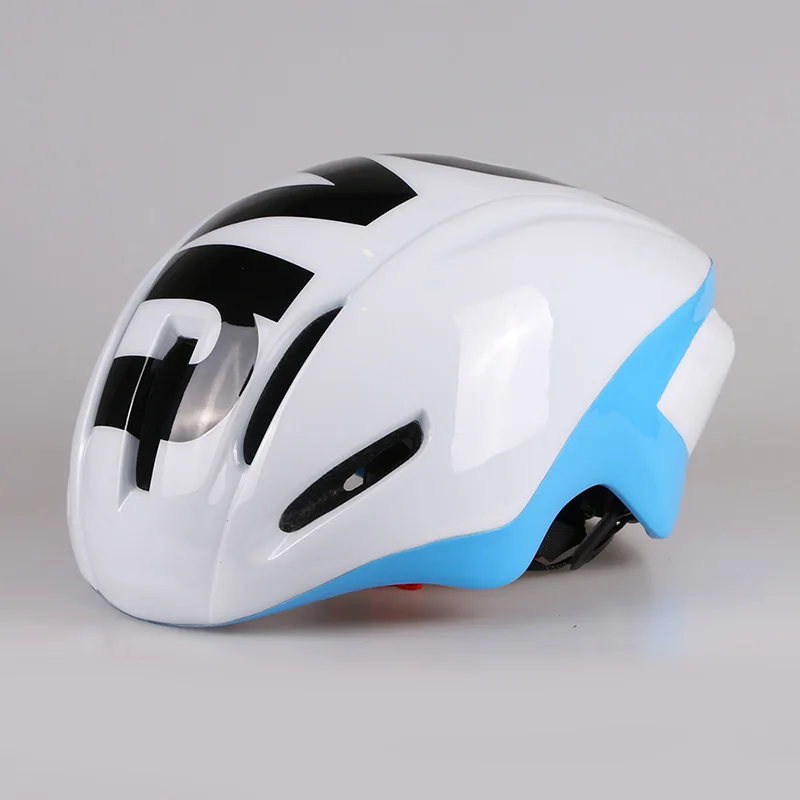 BLUE Велосипедный шлем ультралегкий велосипедный шлем Casco Ciclismo интегрально-Формованный велосипед MTB шлем Дорожные горные очки Bicicleta - Цвет: BLUE