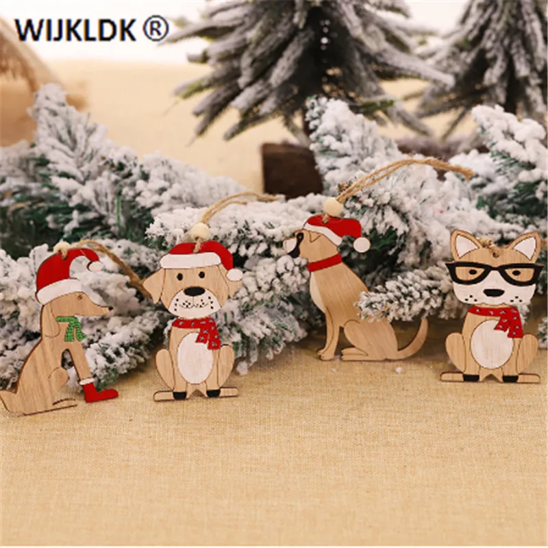 Рождественские украшения мультяшная собака рождественская елка Висячие