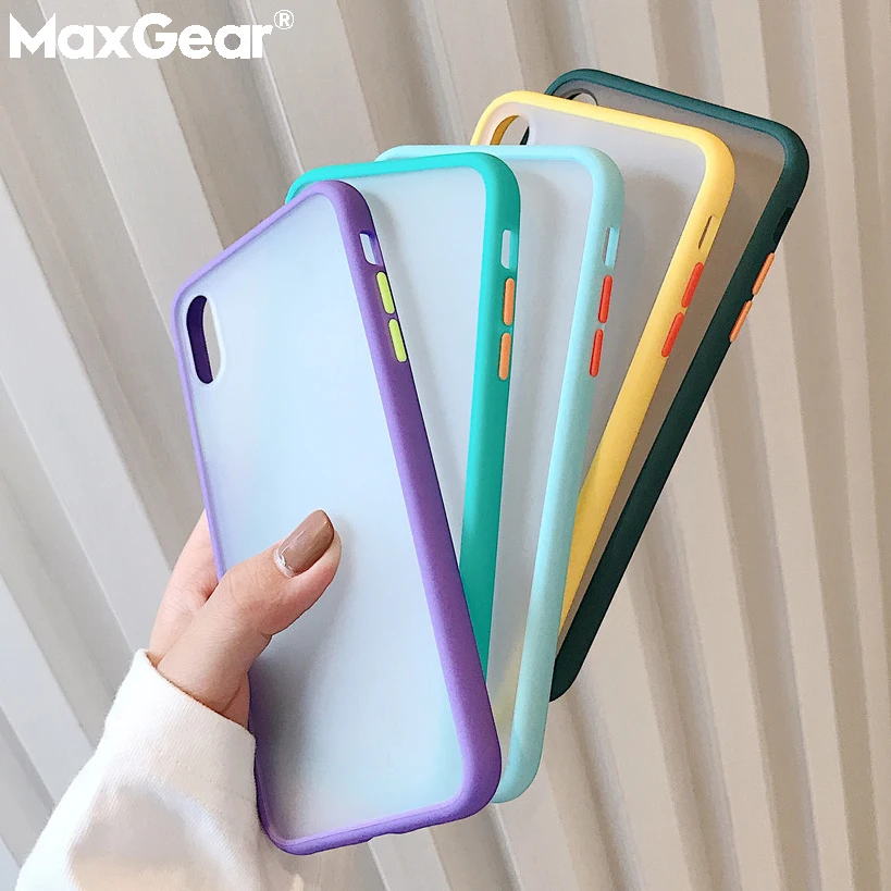 Матовый чехол-бампер для iPhone SE 2 11 Pro Xs MAX XR 6 6s 7 8 Plus | Мобильные телефоны и