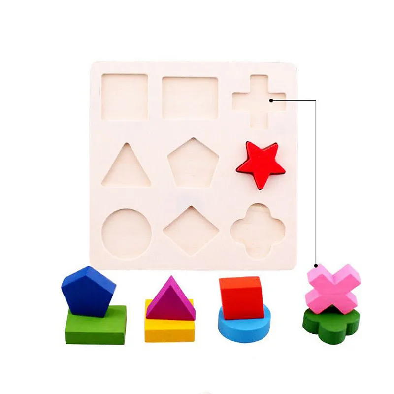 Деревянные геометрические фигуры технические математические сортировочные