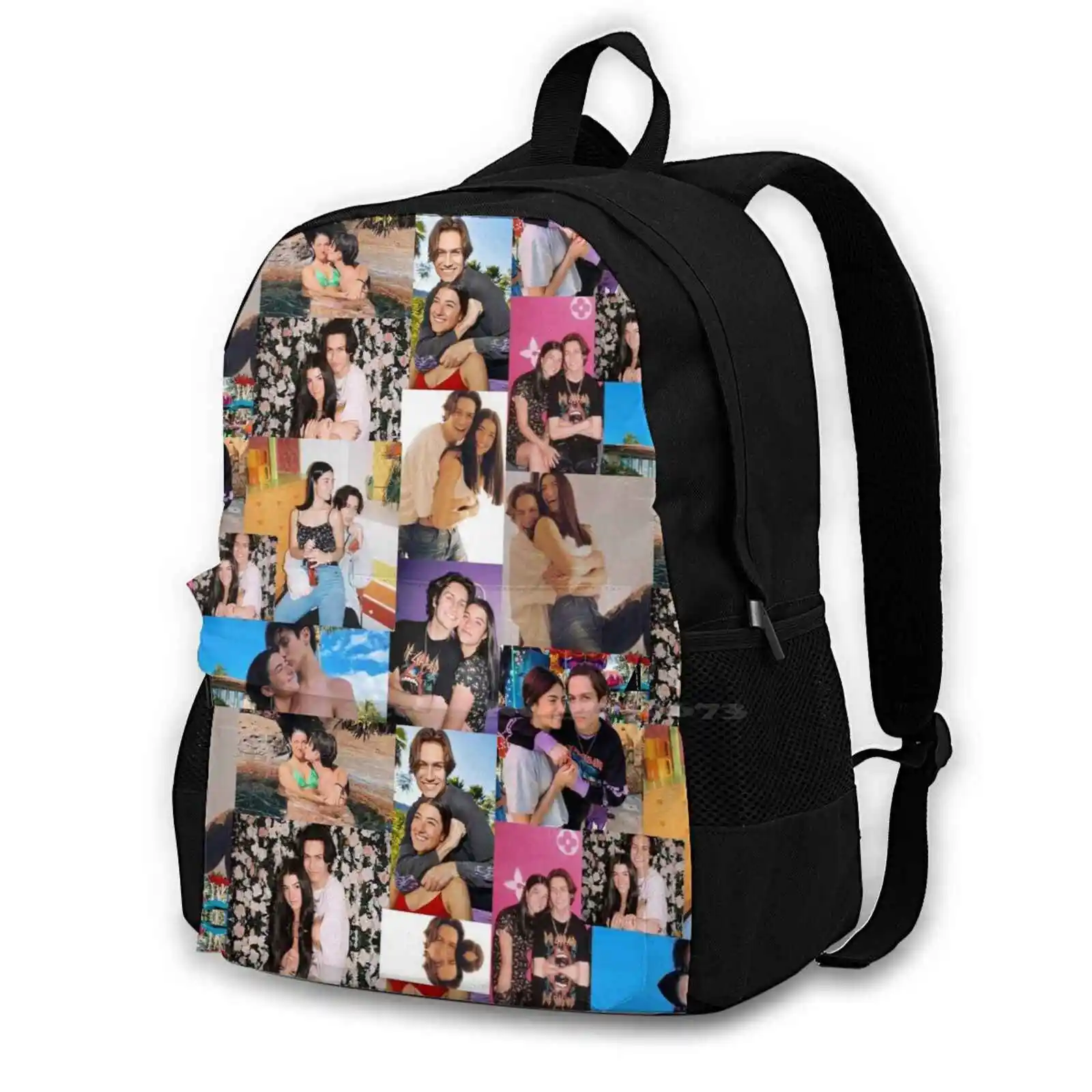 Lilhuddy And Charli School Bags For Teenage Girls Laptop Travel Charlie