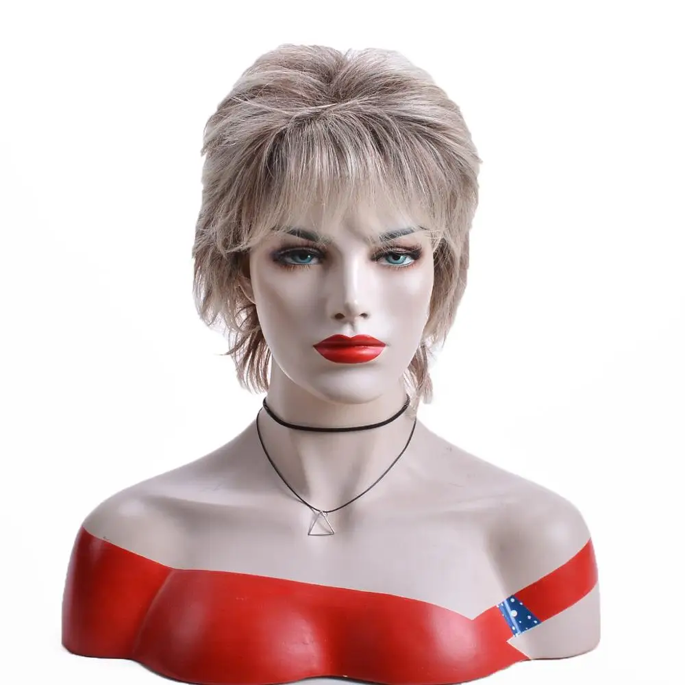 

Парик Синтетический с эффектом омбре, натуральный кудрявый многослойный смешанный парик Фея золотисто-коричневого цвета для белых женщин, для ежедневного косплея, светлые синтетические волосы