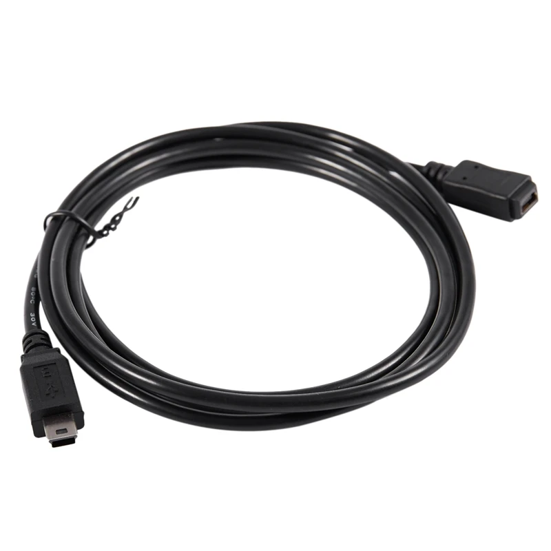 2 шт. 1 5 м Mini USB B 5-контактный штекер-гнездо Удлинительный Кабель-адаптер Черный |