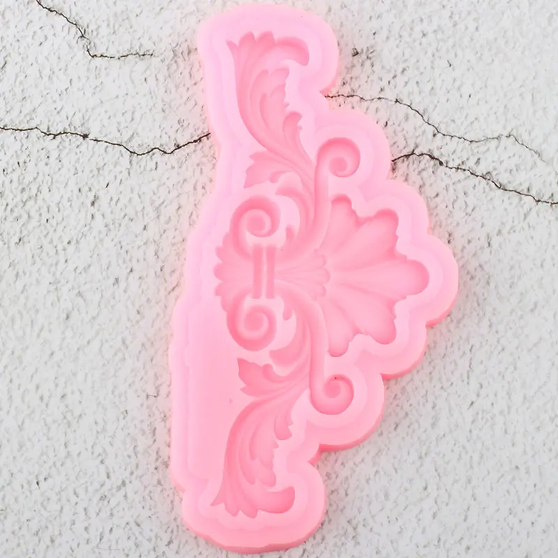 DIY Scroll Relief Cake Border Silicone Molds Cupcake Topper Fondant Decorating Tools Candy Clay Chocolate Gumpaste Moulds | Дом и сад