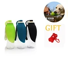 Бутылка для воды для собак, портативное устройство для питья на открытом воздухе, силиконовый лист, удобный диспенсер для воды