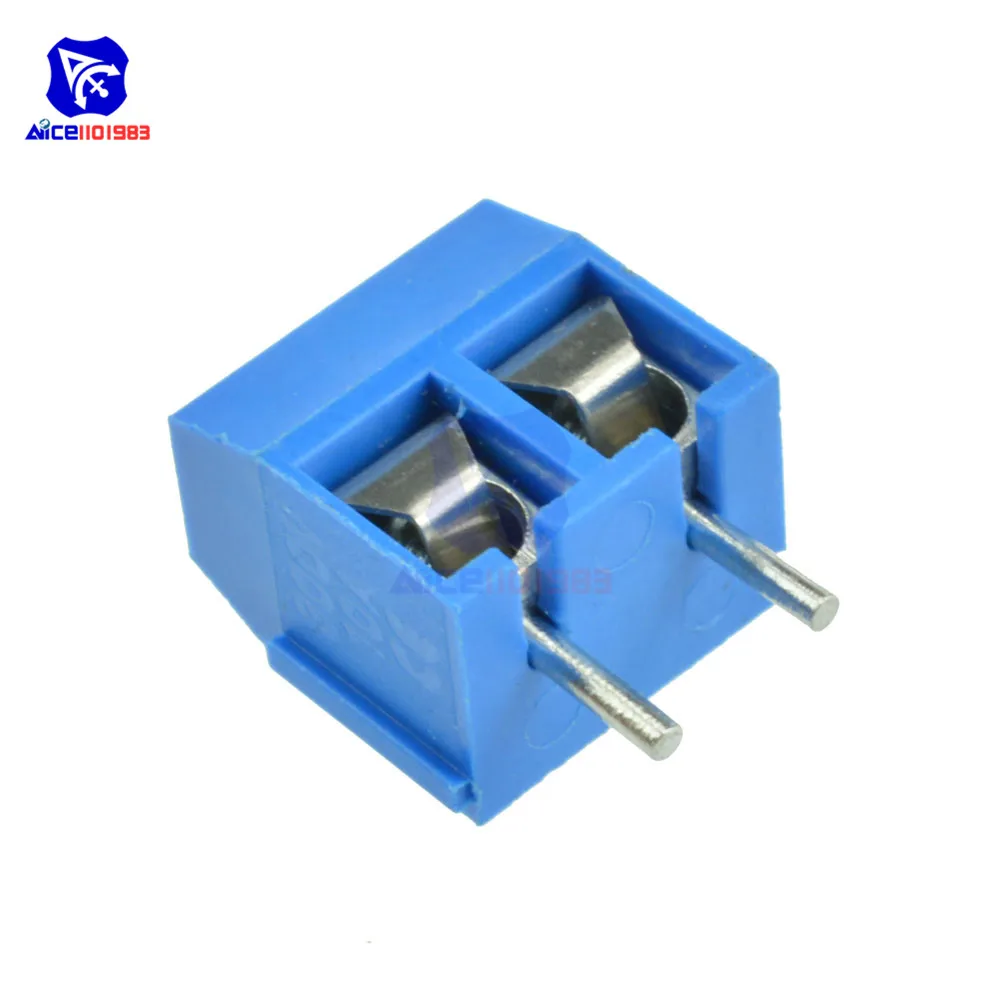 20 шт./лот KF301-2P 5,08 мм 2 Pin Cont Терминал Винтовые клеммы разъема Управление Diy Kit Электронная печатная плата