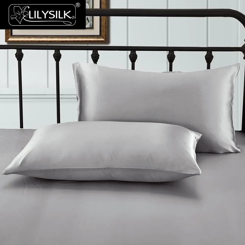 Наволочка из чистого шелка LilySilk на скрытой молнии 19 цветов для мужчин и женщин