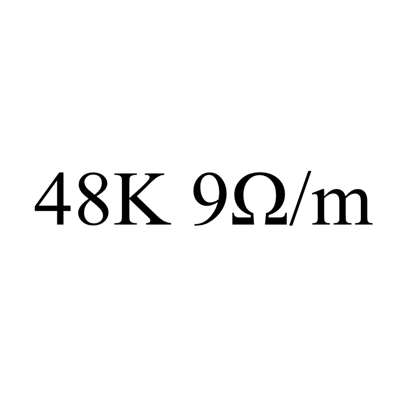 48K 9ohm 12V~ 220V 9ohm~ 510ohm Силиконовый нагревательный кабель из углеродного волокна инфракрасный, проходящий под полом нагреватель Электрический провод теплая горячая линия домашняя напольная система - Цвет: 48K 9ohm