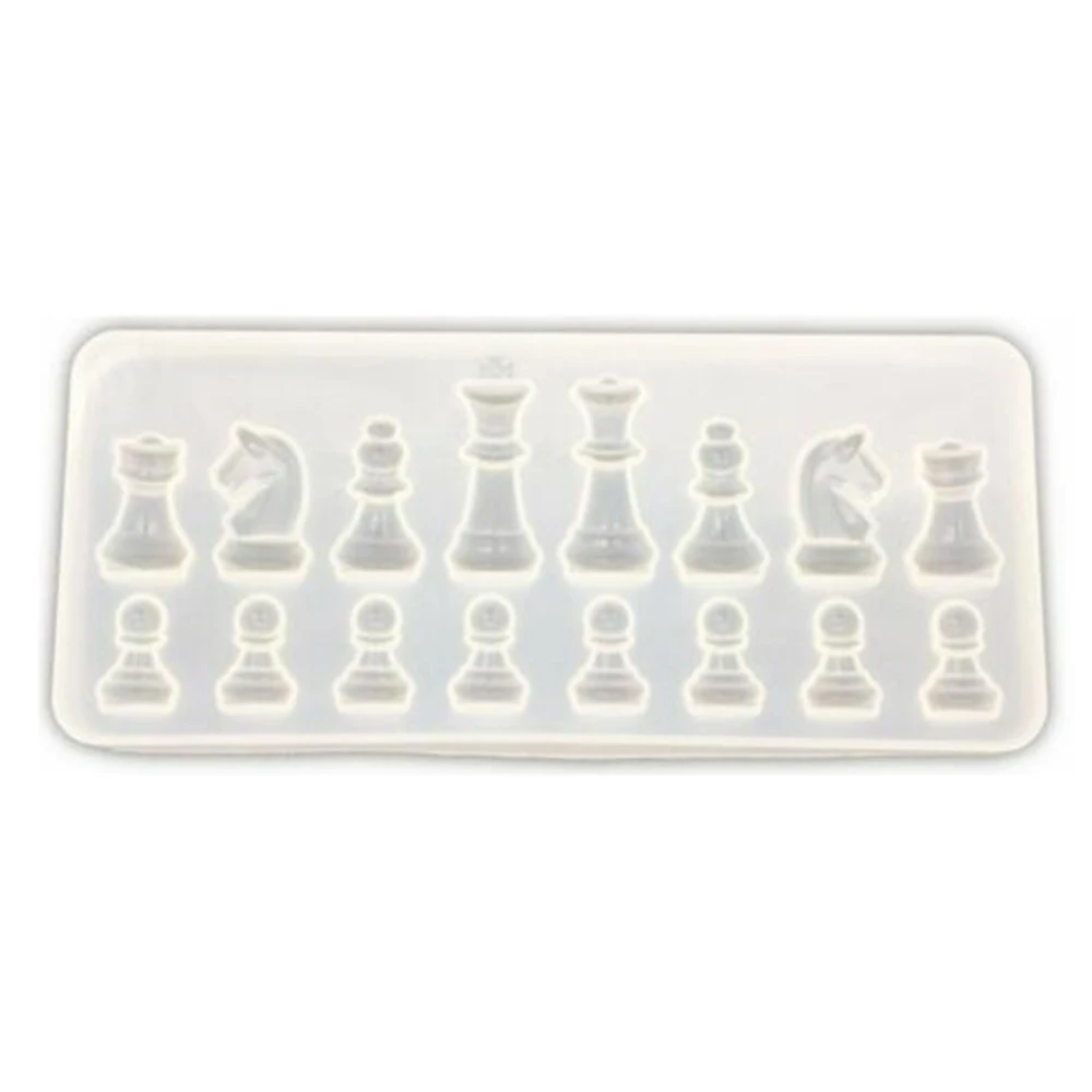 Chess Resin Mold DIY Silicone Mould Crystal Epoxy Handmade Jewelry | Дом и сад