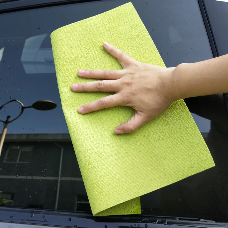 

East 5 pcs/lot Microfiber Cleaning Cloth Water-absorbent PU Plating Dust Removal Household Car Washing Cleaning Tools