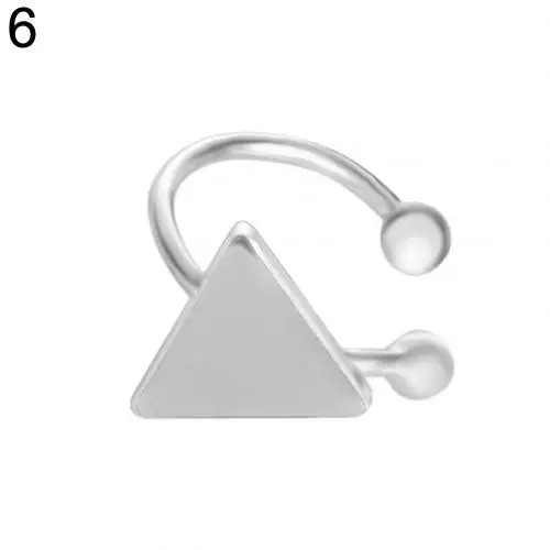 Silver Triangle 1 шт., корейские женские модные серьги в форме сердца, звезды, геометрические треугольные серьги, длинные серьги, клипсы для женщин, эффектные ювелирные изделия для девушек - Окраска металла: Silver Triangle