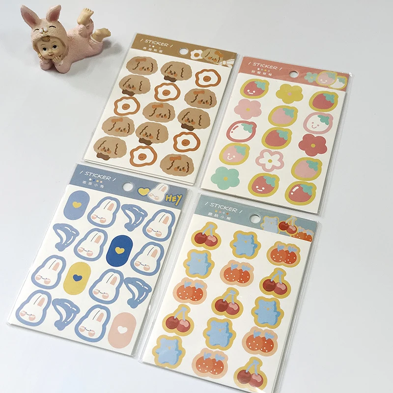 3 шт./упак. милые улыбающиеся сердца Фрукты украшения наклейки планировщик журнал Сделай Сам Скрапбукинг Стик этикетка кавайные Канцтовары