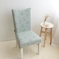high grade dining chair with jacquard fabric high back maple leaf pattern custom one pieces hotel chair cover 2 colors elastic