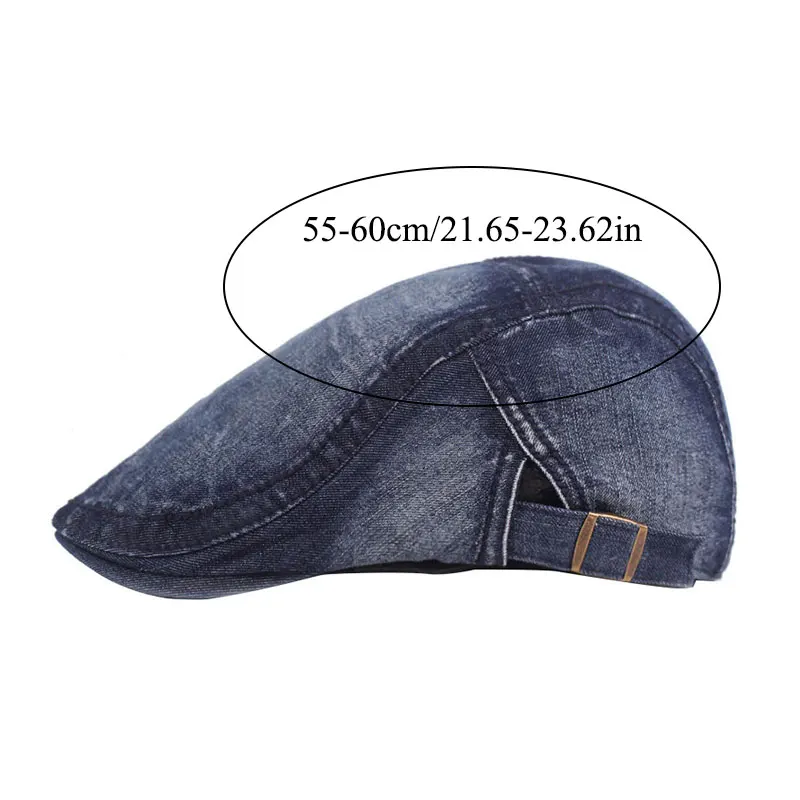

Women Men Summer Berets Caps Casual Fashion Adjustable Sun Protection Sunhat Outdoor Sports Cotton Washed Denim Peaked Caps