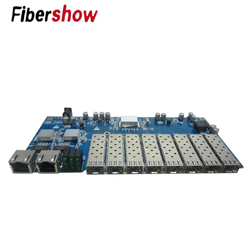 Гигабитный Ethernet медиа-конвертер 8 портов 1 25G SFP solt 2 RJ45 PCBA плата 10/100/1000 M | Мобильные