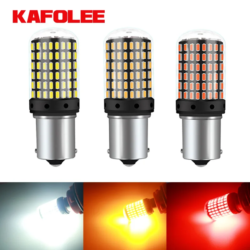 KAFOLE No Hyper Flash BA15S P21W BAU15S PY21W Передняя Задняя сигнальная лампа Canbus без ошибок