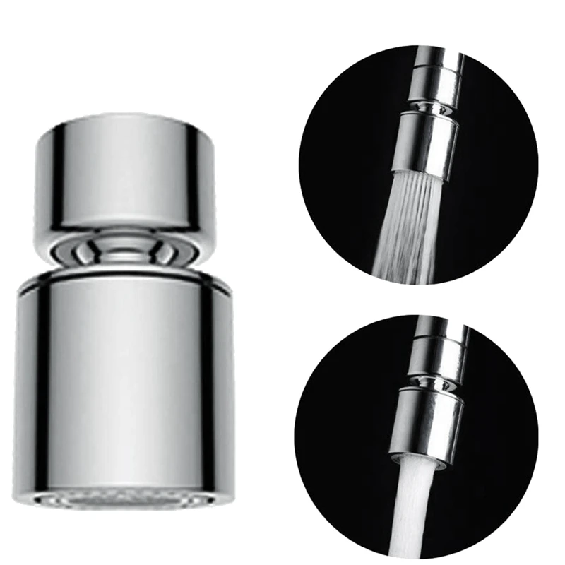 Двухдиапазонный Wi-Функция 2-потока Кухня раковина аэратор 360 градусов Поворотный