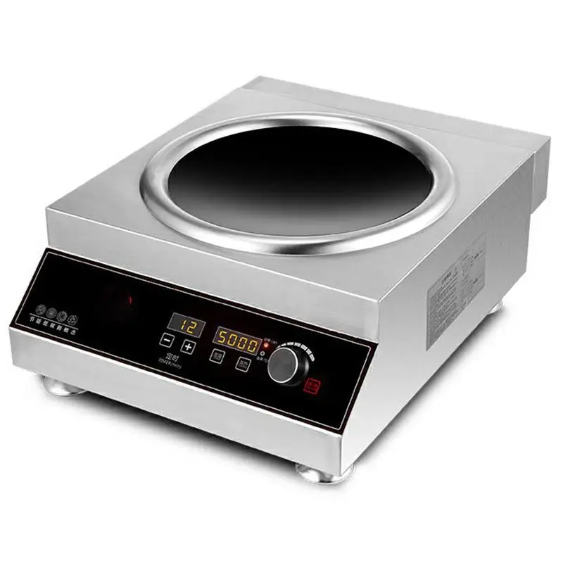Induction Cooker Commercial Induction Cooker 5000W Concave Frying Stove High Power Induction Stove 5KW Stir Frying Canteen Hotel