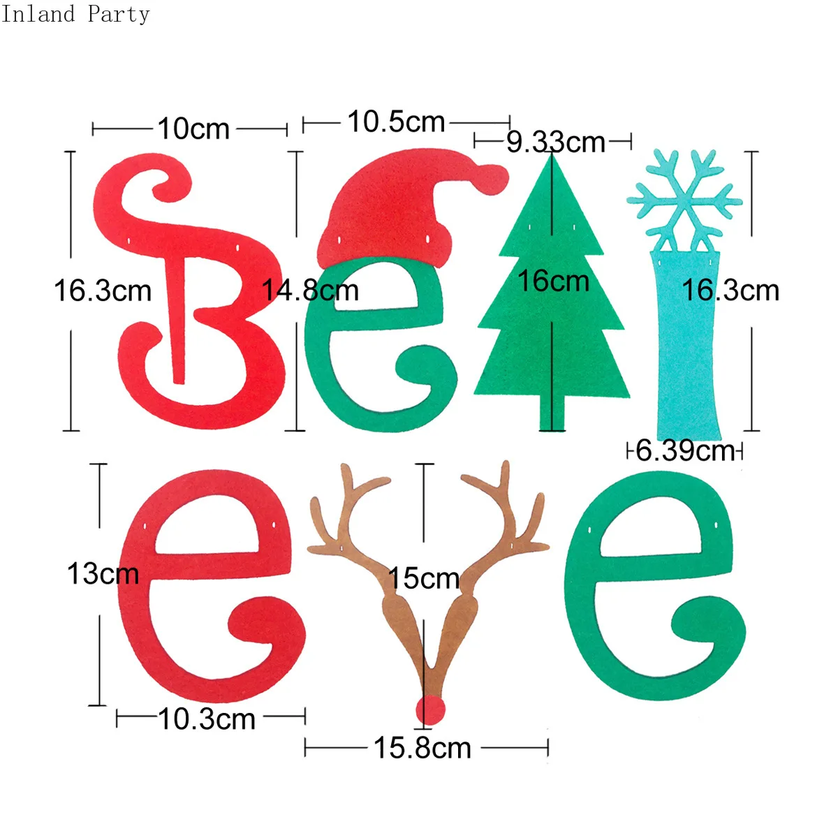 Believe Letter banner Christmas Banner Home Decoration Party Garden Outdoor Decor Supply | Дом и сад