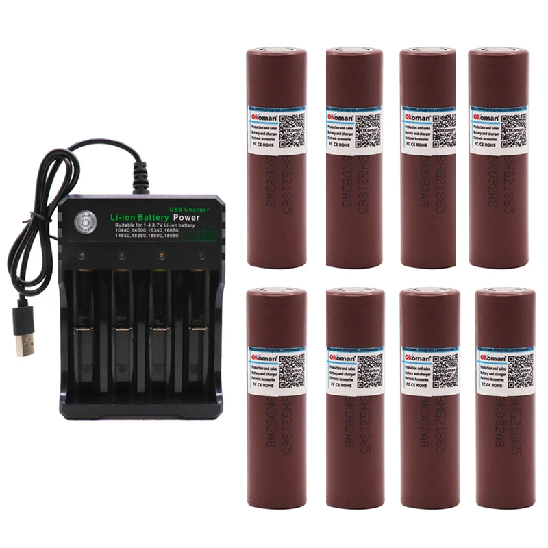 100% Новый оригинальный HG2 3 7 v 3000mah 18650 литиевая аккумуляторная батарея для