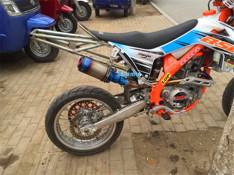 51 мм мотоцикл Yoshimura Модифицированная выхлопная труба akrapovic углеродное волокно с глушитель тканый узор выхлопная труба Лазерная Марка