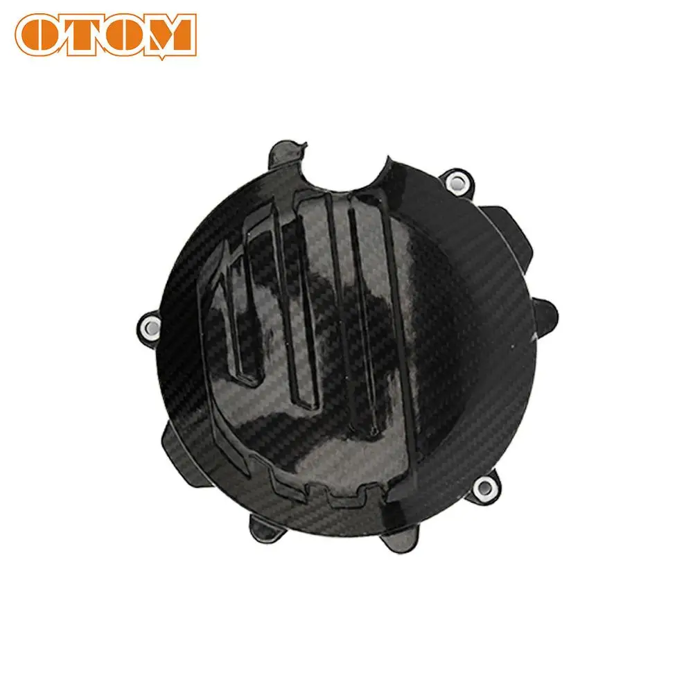 Крышка сцепления мотоцикла OTOM защита двигателя из углеродного волокна для