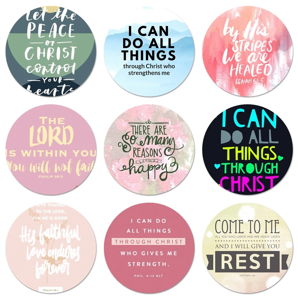 58mm Bible verse Philippians Jesus Christian Kitchen Home Decor Refrigerator Magnet Bottle Opener Beer Coke